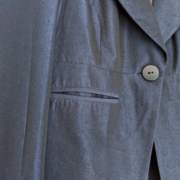 NWT Mac & Jac Shimmery Navy Blue Blazer - Picture 6 of 9